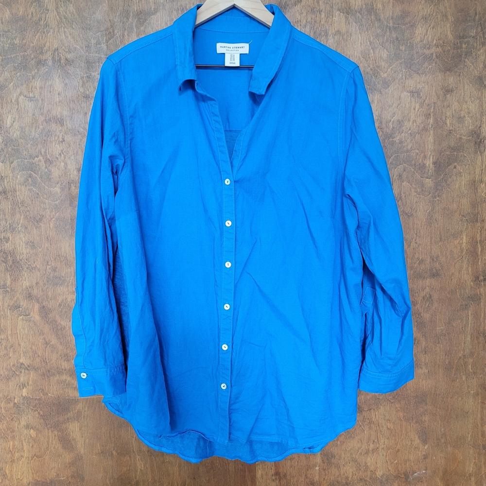 Blue Button-Up Shirt